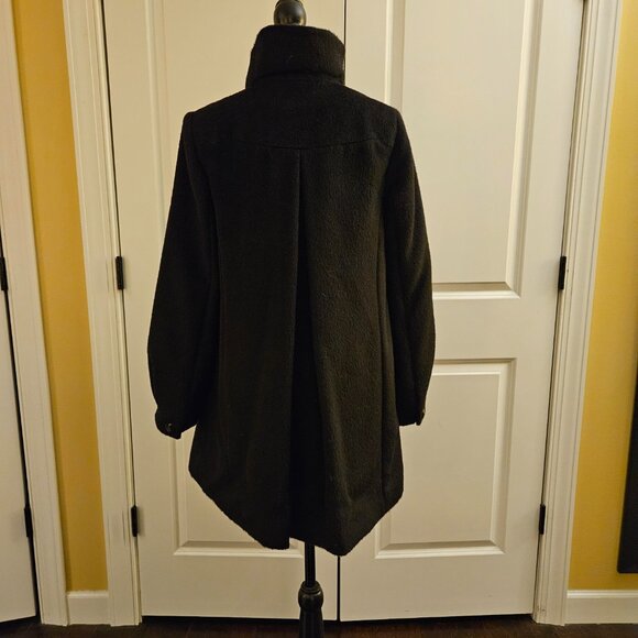 Cole Haan Black Wool Coat - Picture 6 of 9